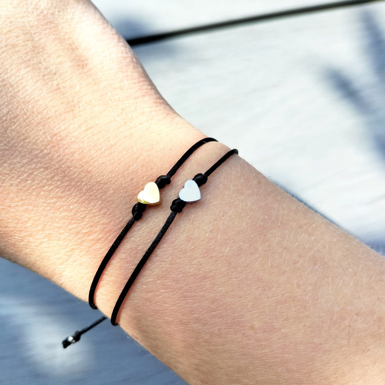 Satijnen Armbandje Connected By The Heart – Een Teken van Jullie Bijzondere Band
