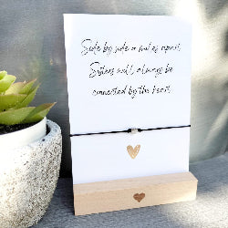 Satijnen Armbandje Connected By The Heart – Een Teken van Jullie Bijzondere Band