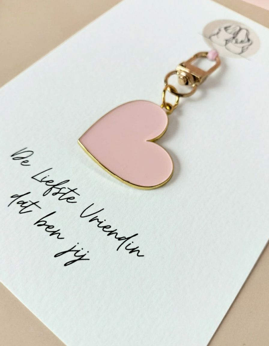 Sleutelhanger hartje – De liefste vriendin