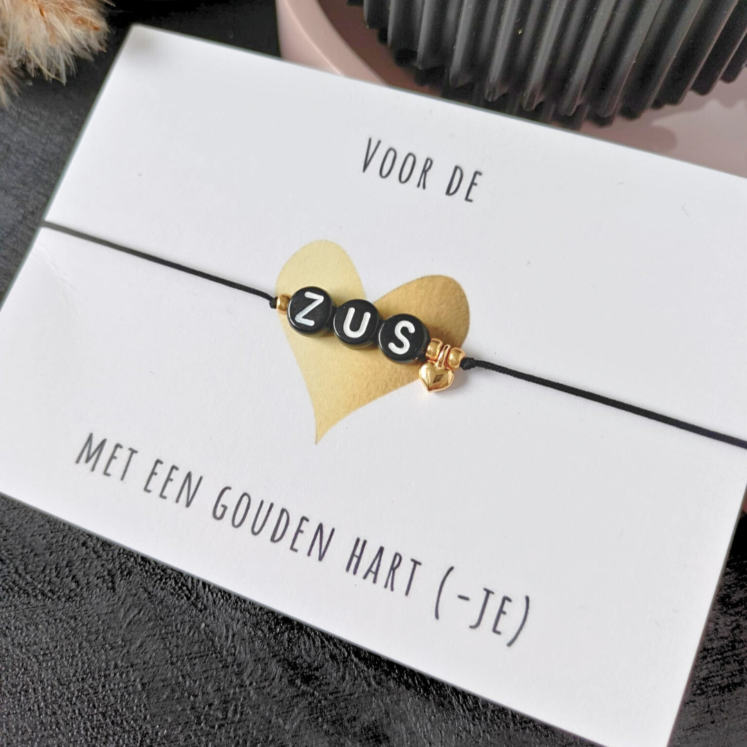 Wish Bracelet – Zus Met Een Gouden Hartje