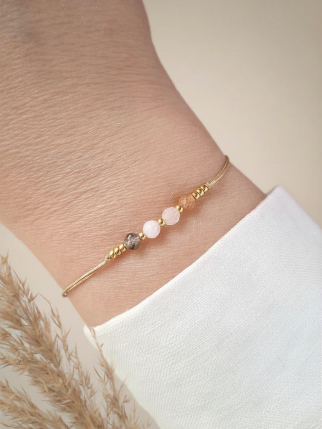 Moeder & dochter armbandje met Edelstenen – Een onvoorwaardelijke band