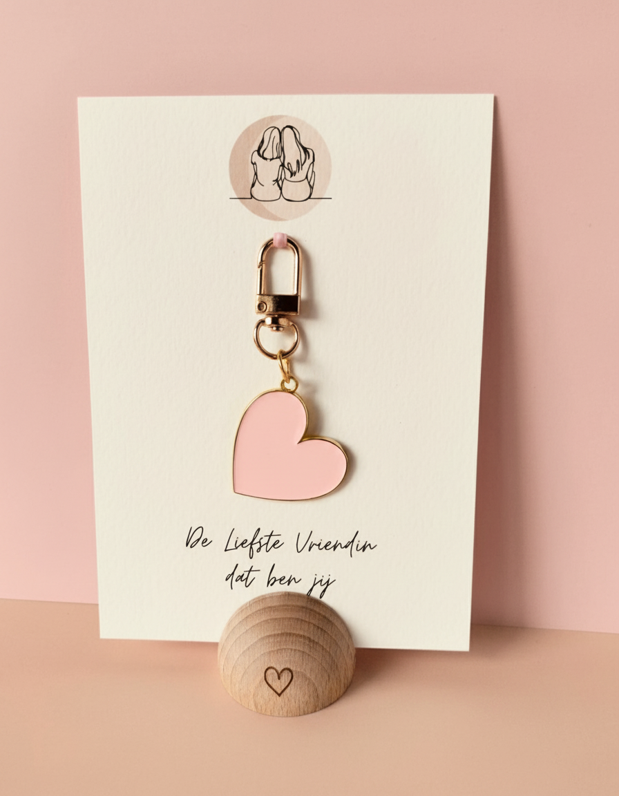 Sleutelhanger hartje – De liefste vriendin